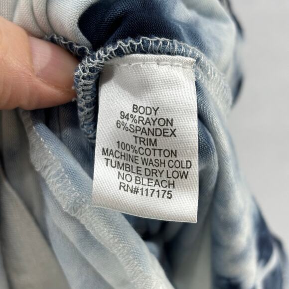 Blue Curl Beachwear Blue White Tie Dye Mini Dress Boho Summer Vacation Women's S - Picture 11 of 11